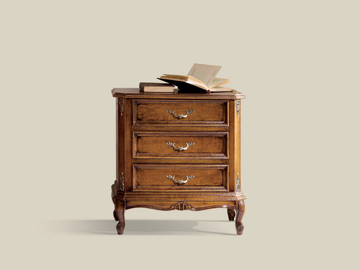 5114 - Rectangular wooden bedside table with drawers by Tarocco Vaccari Group - view 2